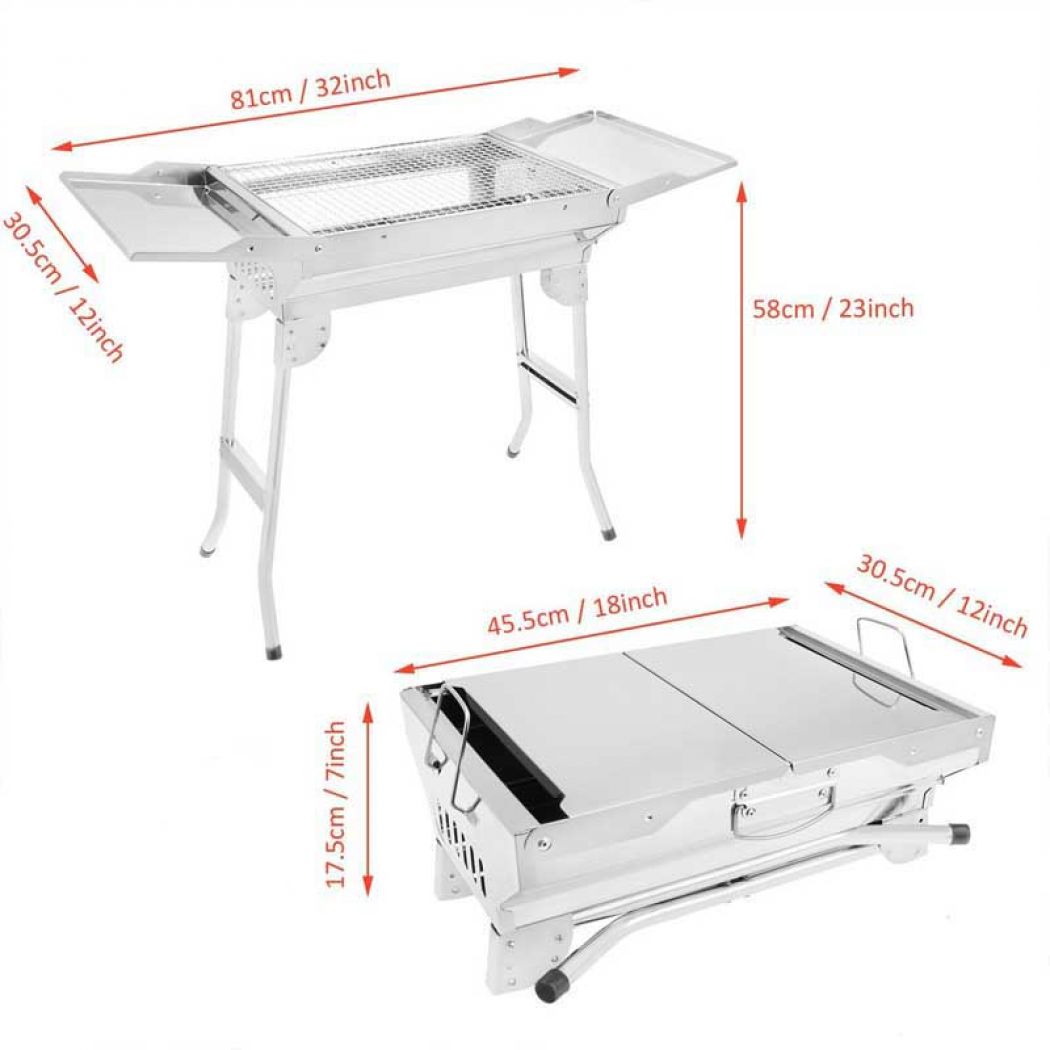 1 Wings Style Stainless Steel Bar B Q Grill in Pakistan